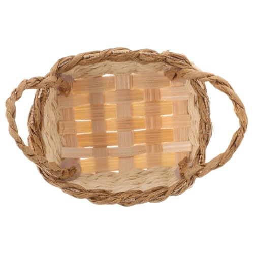 ZUNOXAZ Miniatur Wicker Basket Für Puppenhaus Handgewebter Aufbewahrungskorb Kompakt Und Leicht Zubehör Für Miniature Szenen Und Dekoration ZUNOXAZ Miniatur Wicker Basket Für Puppenhaus Handgewebter Aufbewahrungskorb Kompakt Und Leicht Zubehör Für Miniature Szenen Und Dekoration von ZUNOXAZ