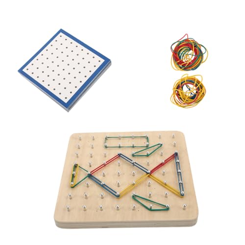 ZUNOXAZ Holz Nagelbrett Geoboard Lernspielzeug für Montessori Mathe Lernwerkzeug Geometrische Formen Kreatives Steckbrett Geduld Hand Augen Koordination und Formverständnis ZUNOXAZ Holz Nagelbrett Geoboard Lernspielzeug für Montessori Mathe Lernwerkzeug Geometrische Formen Kreatives Steckbrett Geduld Hand Augen Koordination und Formverständnis von ZUNOXAZ