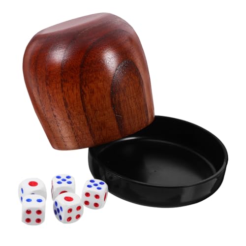 ZUNOXAZ Holz Würfelbecher Set mit Kleinen Würfeln Robustes Würfeln Zubehör für Brettspiele Leicht Kompakt mit Abnehmbarem Deckel Langlebig und Stoßfest für Party und Freizeit ZUNOXAZ Holz Würfelbecher Set mit Kleinen Würfeln Robustes Würfeln Zubehör für Brettspiele Leicht Kompakt mit Abnehmbarem Deckel Langlebig und Stoßfest für Party und Freizeit von ZUNOXAZ