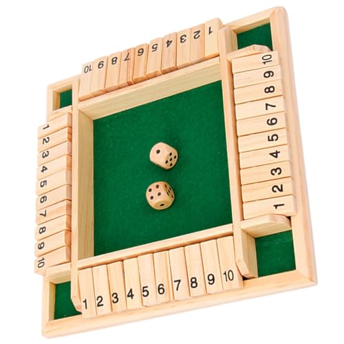 ZUNOXAZ Holz Würfelspiel mit Zahlen Spieler Brettspiel Party Unterhaltungsspiel aus Sicherem Holzmaterial Interaktives Zahlenspiel für Familie und Freunde Würfeln für Ktv Bar und Zuhause ZUNOXAZ Holz Würfelspiel mit Zahlen Spieler Brettspiel Party Unterhaltungsspiel aus Sicherem Holzmaterial Interaktives Zahlenspiel für Familie und Freunde Würfeln für Ktv Bar und Zuhause von ZUNOXAZ