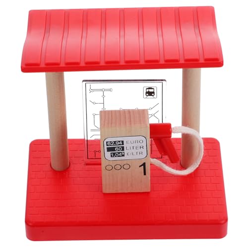 ZUNOXAZ Holz Zug Gasstation Zubehör Bahnstrecke BAU aus Robustem Holz für Kreative Eisenbahn Szenen und Pädagogisches ZUNOXAZ Holz Zug Gasstation Zubehör Bahnstrecke BAU aus Robustem Holz für Kreative Eisenbahn Szenen und Pädagogisches von ZUNOXAZ