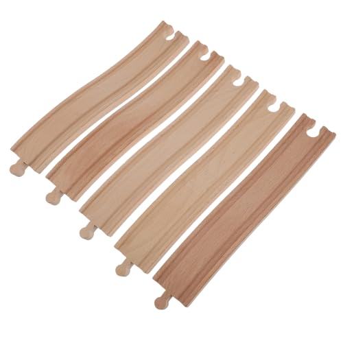 ZUNOXAZ Holz Zugschienen Erweiterungsset aus Natürlichem Holz für Eisenbahn Zubehör Bogenstrecke Lernspielzeug Ab Jahren für Kreative Spielwelten ZUNOXAZ Holz Zugschienen Erweiterungsset aus Natürlichem Holz für Eisenbahn Zubehör Bogenstrecke Lernspielzeug Ab Jahren für Kreative Spielwelten von ZUNOXAZ