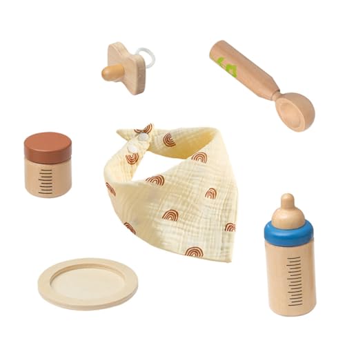ZUNOXAZ Holzflasche Set Fütterung Geschirrset Spielküchenzubehör Müslischoten für Flaschenzuführung für Babynahrung -Müsli-Flaschenspender Sie Küchengerichte ZUNOXAZ Holzflasche Set Fütterung Geschirrset Spielküchenzubehör Müslischoten für Flaschenzuführung für Babynahrung -Müsli-Flaschenspender Sie Küchengerichte von ZUNOXAZ