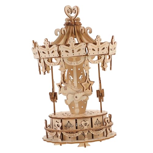 ZUNOXAZ Holzpuzzle Karussell Modell Bausatz aus Holz Pädagogisches DIY für Kreativität Geduld und Dekoration Handgefertigtes Puzzle für Erwachsene ZUNOXAZ Holzpuzzle Karussell Modell Bausatz aus Holz Pädagogisches DIY für Kreativität Geduld und Dekoration Handgefertigtes Puzzle für Erwachsene von ZUNOXAZ