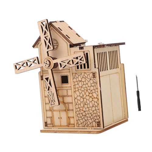 ZUNOXAZ Holzpuzzle Musikspielzeug Windmühle Handliche Montessori Lernspielzeug für Feinmotorik und Denkvermögen Pädagogisches Holzspielzeug für Jungen und Mädchen ZUNOXAZ Holzpuzzle Musikspielzeug Windmühle Handliche Montessori Lernspielzeug für Feinmotorik und Denkvermögen Pädagogisches Holzspielzeug für Jungen und Mädchen von ZUNOXAZ