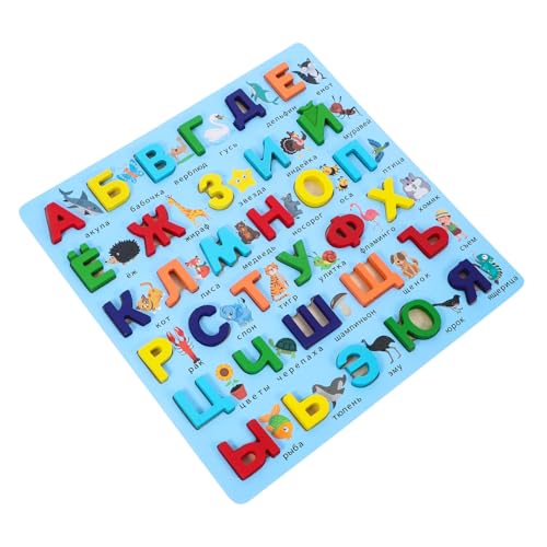 ZUNOXAZ Holzpuzzle Russisches Alphabet Montessori Lernspielzeug für Kleinkinder Großes Blaues Buchstaben Puzzle Fördert Kreativität Logik und Sichere Handhabung Pädagogisches für Frühe ZUNOXAZ Holzpuzzle Russisches Alphabet Montessori Lernspielzeug für Kleinkinder Großes Blaues Buchstaben Puzzle Fördert Kreativität Logik und Sichere Handhabung Pädagogisches für Frühe von ZUNOXAZ