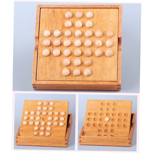 ZUNOXAZ Holzspiel Single Chess Peg Intelligenzspielzeug mit Glatter Oberfläche für Erwachsene Geduld und Logikförderung Denkspiel Klassisches Brettspiel für Familien Freunde ZUNOXAZ Holzspiel Single Chess Peg Intelligenzspielzeug mit Glatter Oberfläche für Erwachsene Geduld und Logikförderung Denkspiel Klassisches Brettspiel für Familien Freunde von ZUNOXAZ