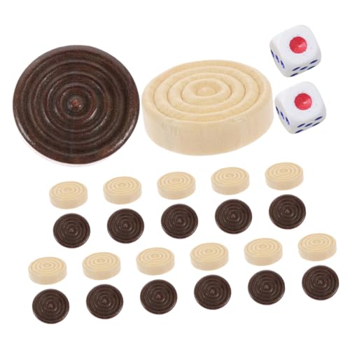 ZUNOXAZ Holzspielsteine Set Rund für Brettspiele und Schach Ersatzteile Elegante Holzfiguren Vielseitig für Familie Schule und Reise ZUNOXAZ Holzspielsteine Set Rund für Brettspiele und Schach Ersatzteile Elegante Holzfiguren Vielseitig für Familie Schule und Reise von ZUNOXAZ