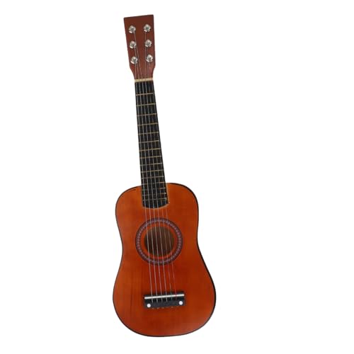ZUNOXAZ Holzspielzeug Gitarre für Anfänger Übungsinstrument mit Einstellbarer Saitenspannung Kaffee Farbton für Musikalische Früherziehung und Spielspaß ZUNOXAZ Holzspielzeug Gitarre für Anfänger Übungsinstrument mit Einstellbarer Saitenspannung Kaffee Farbton für Musikalische Früherziehung und Spielspaß von ZUNOXAZ