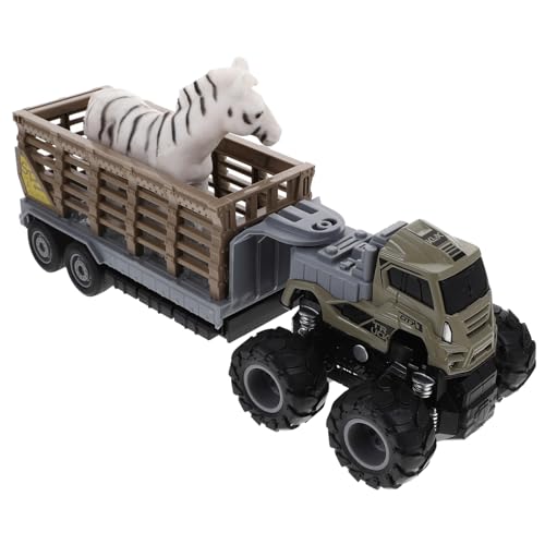 ZUNOXAZ Inertial LKW Modell mit Beweglichem Anhänger und Tierfiguren Großer Spielzeugtruck ohne Batterien Fördert Kindliche Motorik und Vorstellungskraft Robustes Zufällige Farbe ZUNOXAZ Inertial LKW Modell mit Beweglichem Anhänger und Tierfiguren Großer Spielzeugtruck ohne Batterien Fördert Kindliche Motorik und Vorstellungskraft Robustes Zufällige Farbe von ZUNOXAZ