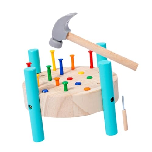 ZUNOXAZ Knocking Toy Pounding Platform Hammer Montessori Lernspielzeug für Kleinkinder zur Entwicklung von Feinmotorik und Hand Auge koordination Farbenfrohes Holzspielzeug für Jungen und ZUNOXAZ Knocking Toy Pounding Platform Hammer Montessori Lernspielzeug für Kleinkinder zur Entwicklung von Feinmotorik und Hand Auge koordination Farbenfrohes Holzspielzeug für Jungen und von ZUNOXAZ