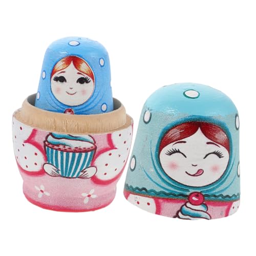 ZUNOXAZ Lagiges Handbemaltes Russisches Set aus Holz Traditionelle Familien Nistpuppen für Jungen und Mädchen Fördert Problemlösung und Feinmotorik Lernspielzeug und Dekoration ZUNOXAZ Lagiges Handbemaltes Russisches Set aus Holz Traditionelle Familien Nistpuppen für Jungen und Mädchen Fördert Problemlösung und Feinmotorik Lernspielzeug und Dekoration von ZUNOXAZ