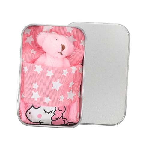 ZUNOXAZ Miniatur Plüschbär in Metallbox Kuschelig Kleines für Mädchen Jungen Niedliche Wohnraumdekoration Vielseitig für Geburtstag Festival ZUNOXAZ Miniatur Plüschbär in Metallbox Kuschelig Kleines für Mädchen Jungen Niedliche Wohnraumdekoration Vielseitig für Geburtstag Festival von ZUNOXAZ