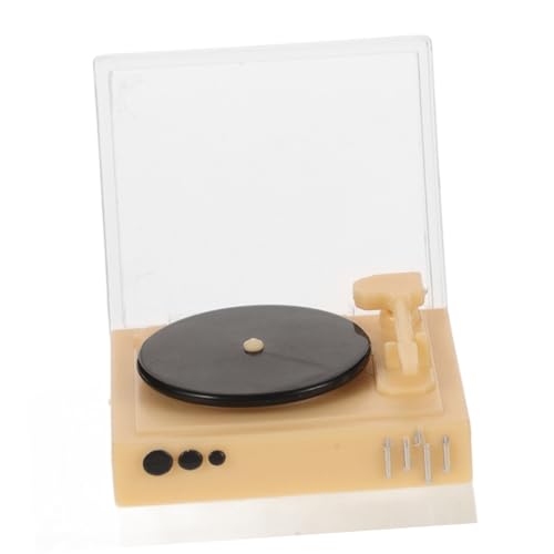 ZUNOXAZ Miniatur Puppenhaus Plattenspieler Modell Retro Simulation Miniaturmöbel Zubehör für DIY Puppenhaus Schlafzimmer Wohnzimmer Dekoration ZUNOXAZ Miniatur Puppenhaus Plattenspieler Modell Retro Simulation Miniaturmöbel Zubehör für DIY Puppenhaus Schlafzimmer Wohnzimmer Dekoration von ZUNOXAZ