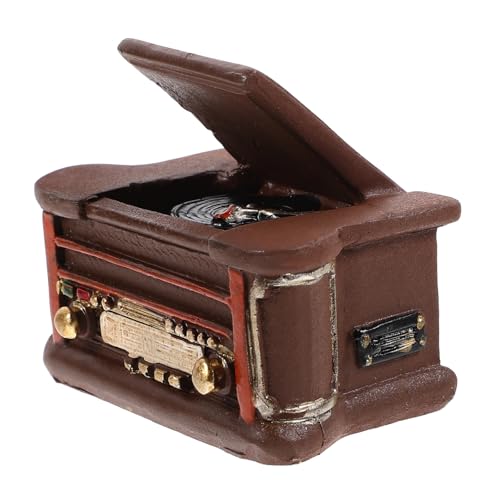 ZUNOXAZ Miniatur Puppenhaus Plattenspieler Retro Design Miniaturmöbel Dekoratives Zubehör für Puppenhaus Fotorequisite Kleine Haus Deko Detailgetreues Modell ZUNOXAZ Miniatur Puppenhaus Plattenspieler Retro Design Miniaturmöbel Dekoratives Zubehör für Puppenhaus Fotorequisite Kleine Haus Deko Detailgetreues Modell von ZUNOXAZ