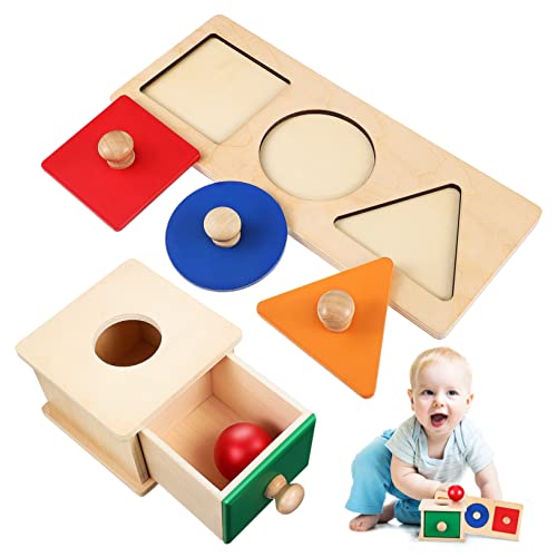 ZUNOXAZ Montessori Holzspielzeug mit Ballwurfbox und Geometrischem Steckpuzzle für Kleinkinder Fördert Feinmotorik Hand Auge Koordination Sichere Abgerundete Ecken für Vorschulkinder ZUNOXAZ Montessori Holzspielzeug mit Ballwurfbox und Geometrischem Steckpuzzle für Kleinkinder Fördert Feinmotorik Hand Auge Koordination Sichere Abgerundete Ecken für Vorschulkinder von ZUNOXAZ