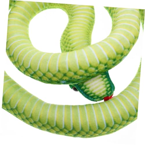 ZUNOXAZ Realistisches Großes Grünes Plüschschlangen Weiches Gefülltes Schlangen Stofftier für Streiche Halloween Deko und Rollenspiele ZUNOXAZ Realistisches Großes Grünes Plüschschlangen Weiches Gefülltes Schlangen Stofftier für Streiche Halloween Deko und Rollenspiele von ZUNOXAZ