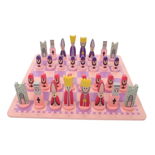 ZUNOXAZ Schachspiel Set aus Premium Holz Pädagogisches Schachbrett mit Bunten Cartoon Figuren für Gedächtnistraining und Spielerisches Lernen Geeignet für Erwachsene ZUNOXAZ Schachspiel Set aus Premium Holz Pädagogisches Schachbrett mit Bunten Cartoon Figuren für Gedächtnistraining und Spielerisches Lernen Geeignet für Erwachsene von ZUNOXAZ