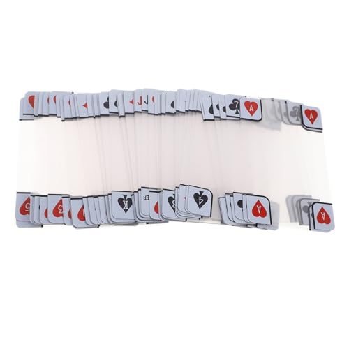 ZUNOXAZ Transparente wasserdichte Kunststoff-pokerkarten mit Matter Oberfläche Robuste Strapazierfähige Spielkarten für Reisen Partys und Anti-Cheat-tischspiele ZUNOXAZ Transparente wasserdichte Kunststoff-pokerkarten mit Matter Oberfläche Robuste Strapazierfähige Spielkarten für Reisen Partys und Anti-Cheat-tischspiele von ZUNOXAZ