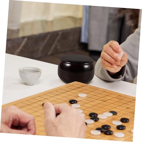ZUNOXAZ Vintage Go Spielstein Aufbewahrungsdose aus Rotem Nanbamboo Stoßfestes Holz Gefäß mit Großem Fassungsvermögen für Go und Gobang Steine Vielseitiger Schach Organizer für Erwachsene ZUNOXAZ Vintage Go Spielstein Aufbewahrungsdose aus Rotem Nanbamboo Stoßfestes Holz Gefäß mit Großem Fassungsvermögen für Go und Gobang Steine Vielseitiger Schach Organizer für Erwachsene von ZUNOXAZ