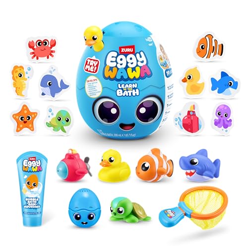 Eggy Wawa 15101 Bathtime Surprise von ZURU, Bath, Medium (28 cm) von Eggy Wawa