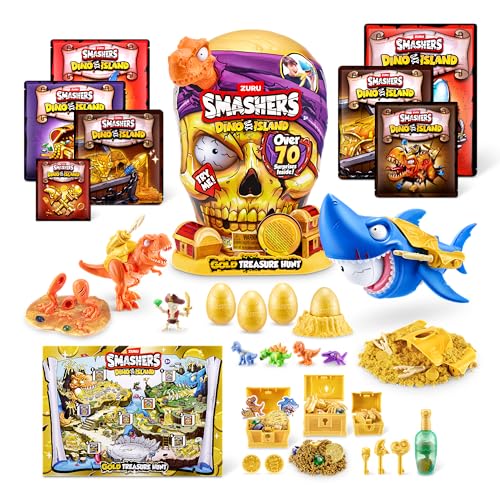 ZURU SMASHERS 74123A (Orange) Smashers Dino Island Gold Treasure Hunt von ZURU, Giant (31.6 cm) von ZURU SMASHERS