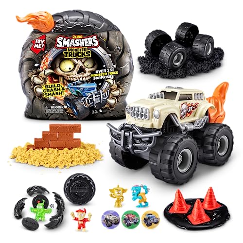 Smashers Monster Truck Surprise by ZURU, Skeleton Screecher, Boys, with 25 Surprises, Collectible Monster Truck Surprise (Skeleton Screecher) von ZURU SMASHERS