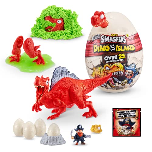 Smashers Dino Island Mega Ei, Dinosaurier Spinosaurus mit über 25 Überraschungen! von ZURU SMASHERS