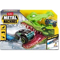 ZURU 11021299 1:64 Metal Machines - Spielset Krokodilangriff Rennbahn + Auto von ZURU