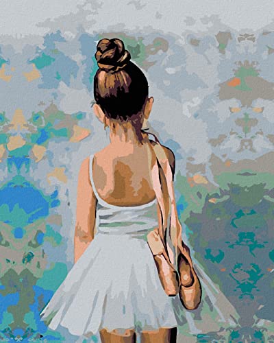 ZUTY 9767242, Malen nach Zahlen-KLEINE Ballerina 80x100 cm ohne Keilrahmen von ZUTY