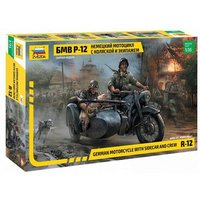 ZVEZDA 3607 1:35 BMW R12 Seitenwagen mit Besatzung von ZVEZDA