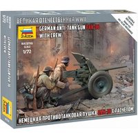 ZVEZDA 500786114 1:72 WWII Deutsche Pak-36 mit Trupp von ZVEZDA