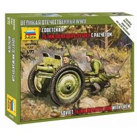 ZVEZDA 500786145 1:72 WWII Soviet 76 mm Geschütz von ZVEZDA