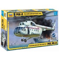 ZVEZDA 500787254 1:72 MIL MI-8 Rescue Helicopter von ZVEZDA