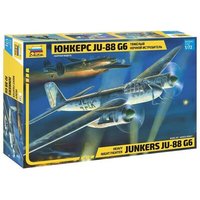 ZVEZDA 500787269 1:72 WWII Schwerer Deutscher Nachtjäger Junkers JU-88 G6 von ZVEZDA