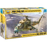 ZVEZDA 530004823 1:48 MIL Mi-24V/VP (HIND) Combat Helicopter von ZVEZDA