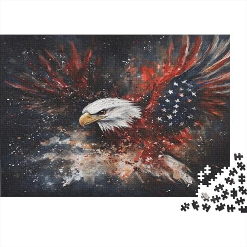 Adler Klassische Puzzles Puzzles 1000 Teile Für Erwachsene Puzzle Spielzeug Puzzle Einzigartige Geschenk Puzzleteile Tierpuzzle Für Die Familienspielsammlung Home Decor 1000pcs (75x50cm) von ZWABFOFYV