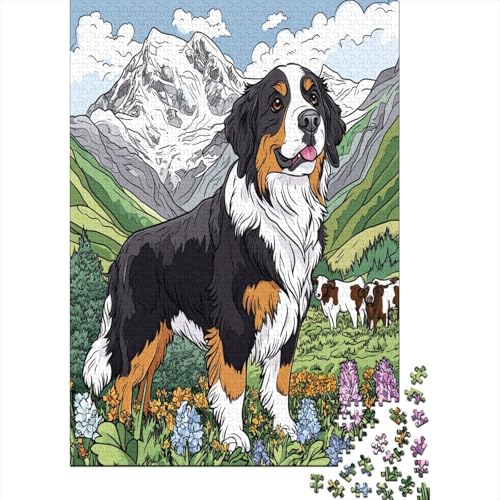 BAdler Dogs 1000 Stück Puzzles Für Erwachsene Teenager Stress Abbauen Familien-Puzzlespiel 1000-teiliges Puzzle Kinder Lernspiel Spielzeug Geschenk Puzzel 1000pcs (75x50cm) von ZWABFOFYV