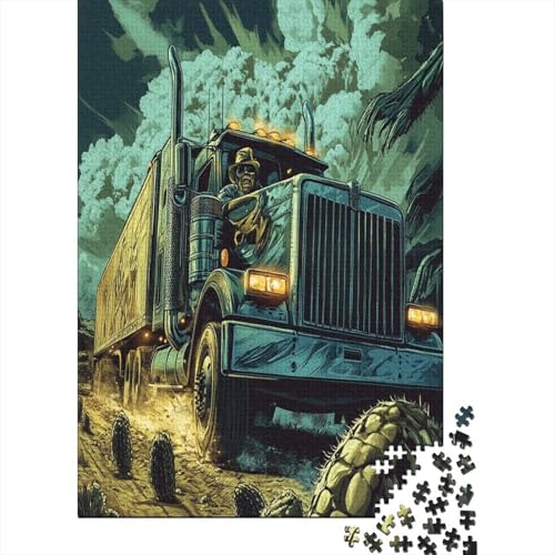 Big Truck 1000 Stück Puzzles Für Erwachsene Teenager Stress Abbauen Familien-Puzzlespiel 1000-teiliges Puzzle Kinder Lernspiel Spielzeug Geschenk Puzzel 1000pcs (75x50cm) von ZWABFOFYV