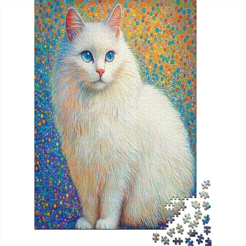 Birman Klassische Puzzles Puzzles 1000 Teile Für Erwachsene Puzzle Spielzeug Puzzle Einzigartige Geschenk Puzzleteile Tierpuzzle Für Die Familienspielsammlung Home Decor 1000pcs (75x50cm) von ZWABFOFYV