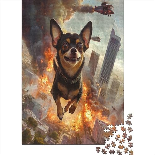 Chihuahua Puzzle 1000 Teile Erwachsener Kniffel Spaß Für Die Ganze Familie - Abwechslungsreiche 1000 Puzzleteilige Motive Puzzle Erwachsene, Puzzel 1000pcs (75x50cm) von ZWABFOFYV