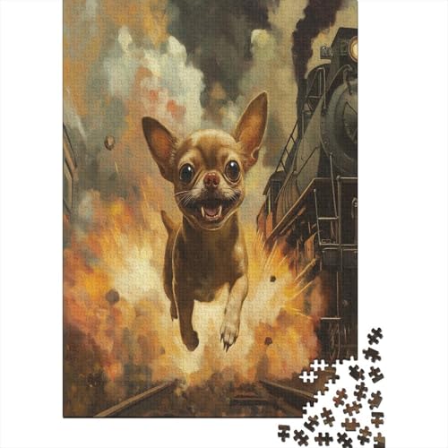 Chihuahua Puzzlespiel 1000 Teile Puzzles Für Erwachsene Lernspiel Herausforderung Spielzeug 1000 Teile Puzzles Für Erwachsene Kinder Erwachsenen Puzzlespiel Puzzel 1000pcs (75x50cm) von ZWABFOFYV