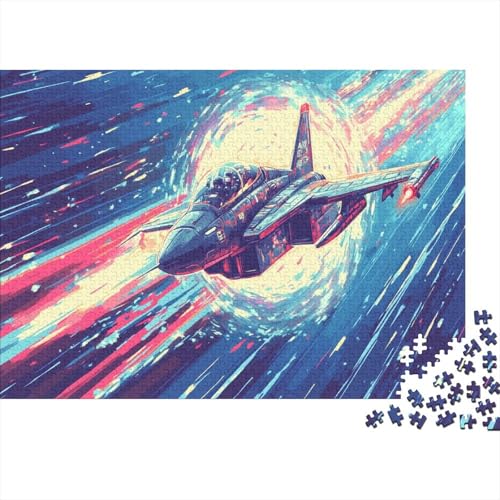 ComFledermaus Aircraft 1000 Stück Puzzles Für Erwachsene Teenager Stress Abbauen Familien-Puzzlespiel 1000-teiliges Puzzle Kinder Lernspiel Spielzeug Geschenk Puzzel 1000pcs (75x50cm) von ZWABFOFYV