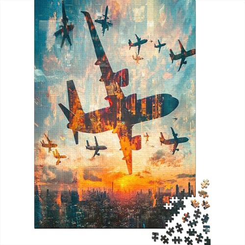 ComFledermaus Aircraft Puzzle 1000 Teile Puzzles Für Erwachsene Lernspiel Herausforderungsspielzeug 1000-teilige Puzzlespiel Für Erwachsene Kinder Puzzel 1000pcs (75x50cm) von ZWABFOFYV