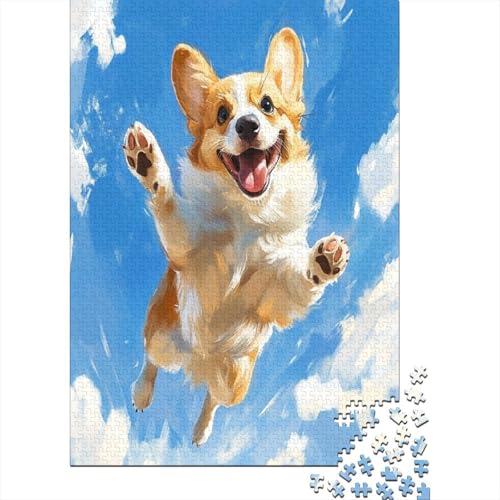 Corgi 1000 Stück Puzzles Für Erwachsene Teenager Stress Abbauen Familien-Puzzlespiel 1000-teiliges Puzzle Kinder Lernspiel Spielzeug Geschenk Puzzel 1000pcs (75x50cm) von ZWABFOFYV