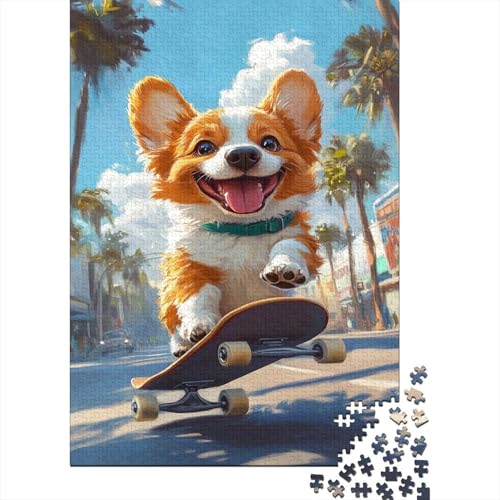 Corgi Puzzle 1000 Teile Erwachsener Kniffel Spaß Für Die Ganze Familie - Abwechslungsreiche 1000 Puzzleteilige Motive Puzzlespiel Erwachsene, Puzzel 1000pcs (75x50cm) von ZWABFOFYV