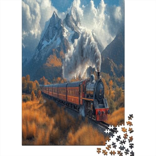 Dampfzug Klassische Puzzles Puzzles 1000 Teile Für Erwachsene Puzzle Spielzeug Puzzle Einzigartige Geschenk Puzzleteile Tierpuzzle Für Die Familienspielsammlung Home Decor 1000pcs (75x50cm) von ZWABFOFYV