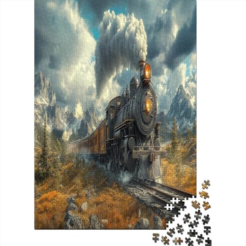 Dampfzug Puzzle 1000 Teile Erwachsener Kniffel Spaß Für Die Ganze Familie - Abwechslungsreiche 1000 Puzzleteilige Motive Puzzlespiel Erwachsene, Puzzel 1000pcs (75x50cm) von ZWABFOFYV