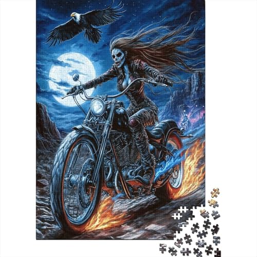 Dirt Bike Herausforderndes 1000-Teile-Puzzle Für Erwachsene, Puzzle Für Erwachsene, Kunsthandwerk Für HeimdekoRatteion, Unterhaltungsspiel 1000pcs (75x50cm) von ZWABFOFYV