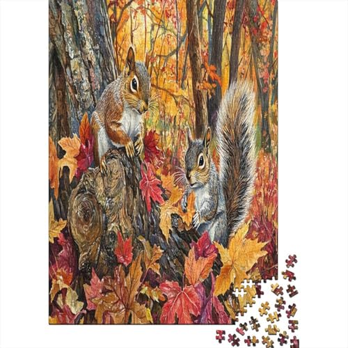 Eichhörnchen Puzzle 1000 Teile Erwachsener Kniffel Spaß Für Die Ganze Familie - Abwechslungsreiche 1000 Puzzleteilige Motive Puzzlespiel Erwachsene, Puzzel 1000pcs (75x50cm) von ZWABFOFYV